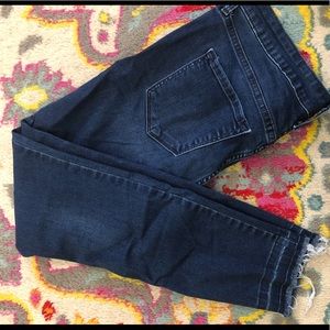 Old Navy Rockstar Jeans w/ Distressed Hem